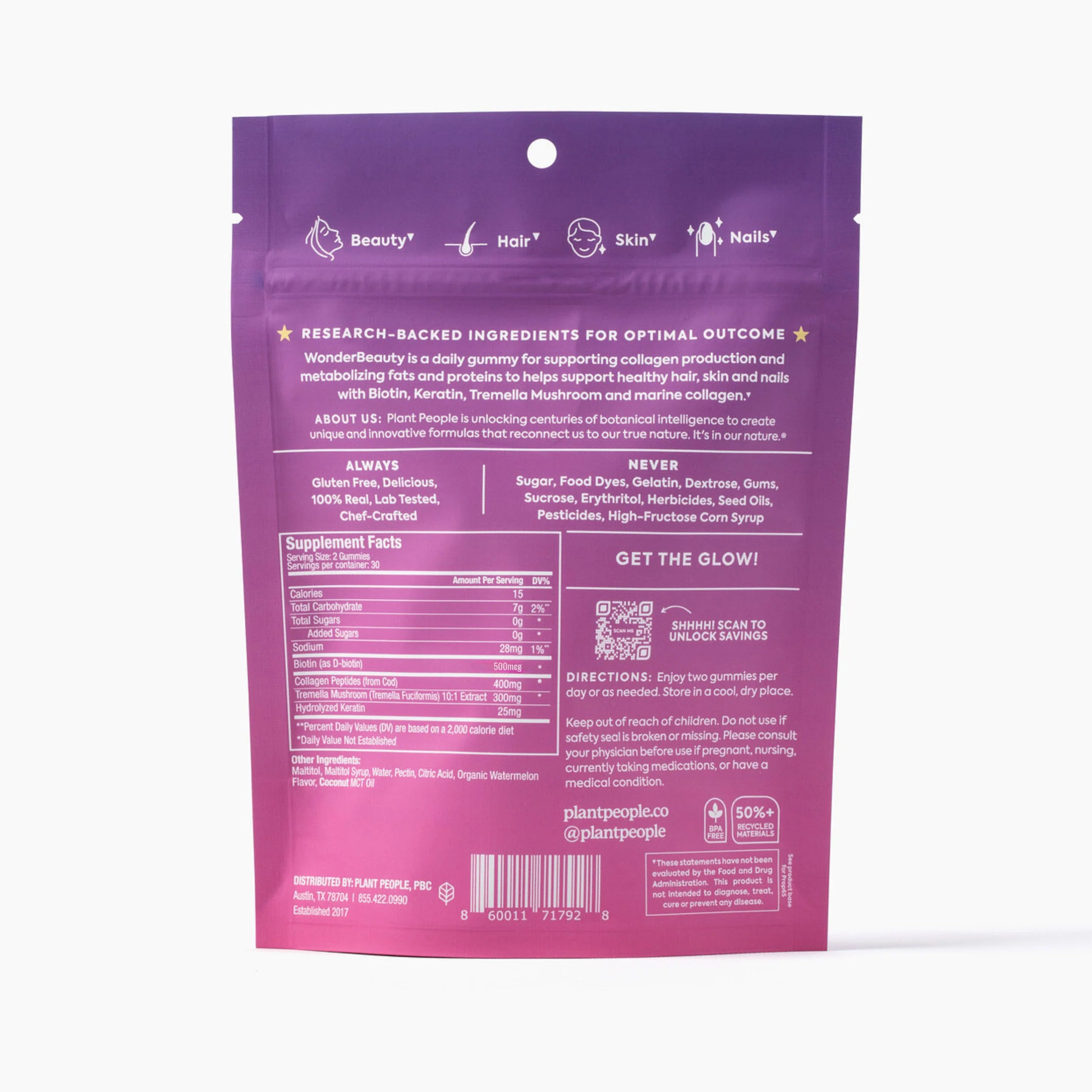 WonderBeauty - Hair, Skin & Nails Rejuvenation Gummies