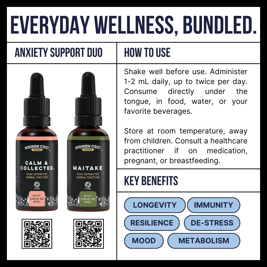 Relax and Recharge Tincture Bundle Product Info