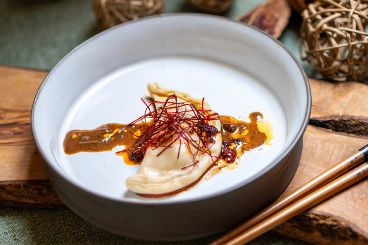 Vegan Mushroom Dumplings with Dipping Sauce