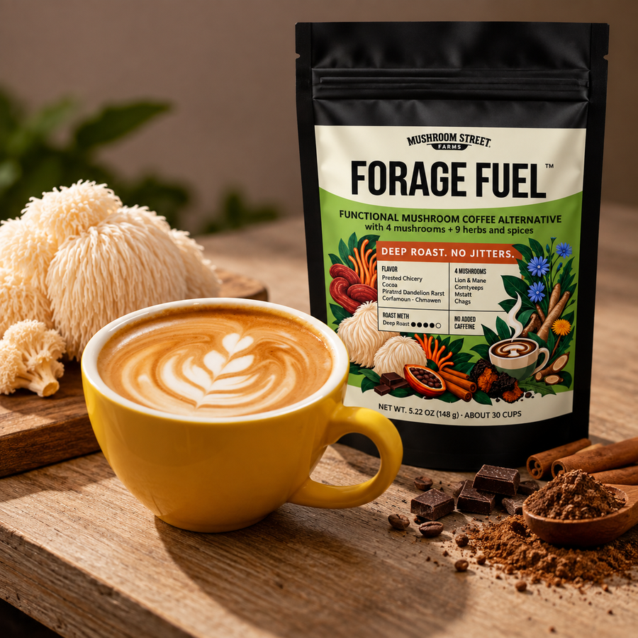Mushroom Street Farms Lion's Mane Mushroom Latte Recipe