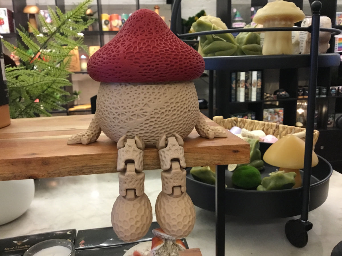 Mushroom Secret Container with Legs