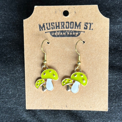 Enamel Mushroom Duo Earrings