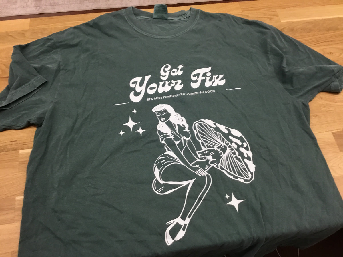 MSF T-Shirt “Get You Fix” Forrest Green Pin-Up Tee