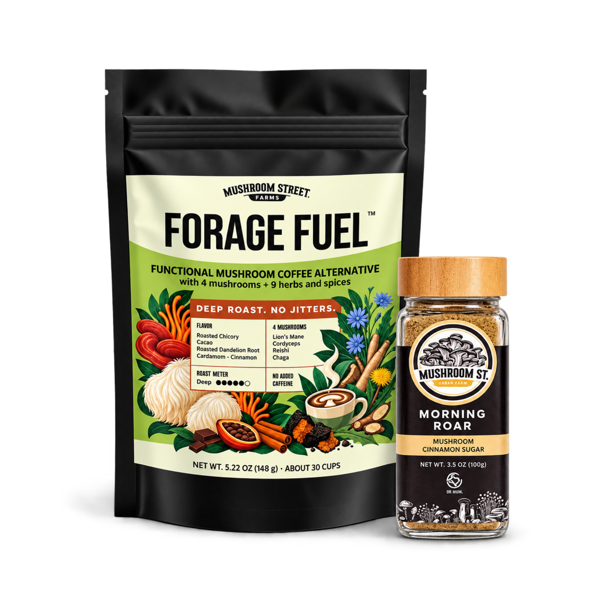 Flow & Fuel | Coffee Alternative and Morning Roar Gift Combo