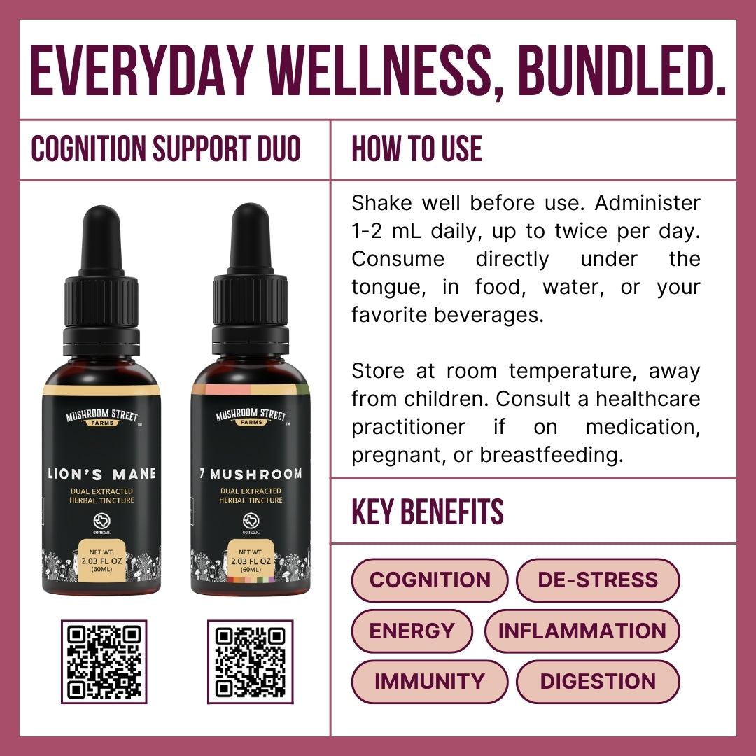 Focus and Flourish Tincture Bundle Product Info
