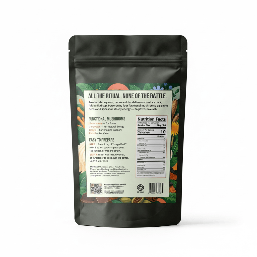 Forage Fuel | Adaptogenic Mushroom Coffee Replacement