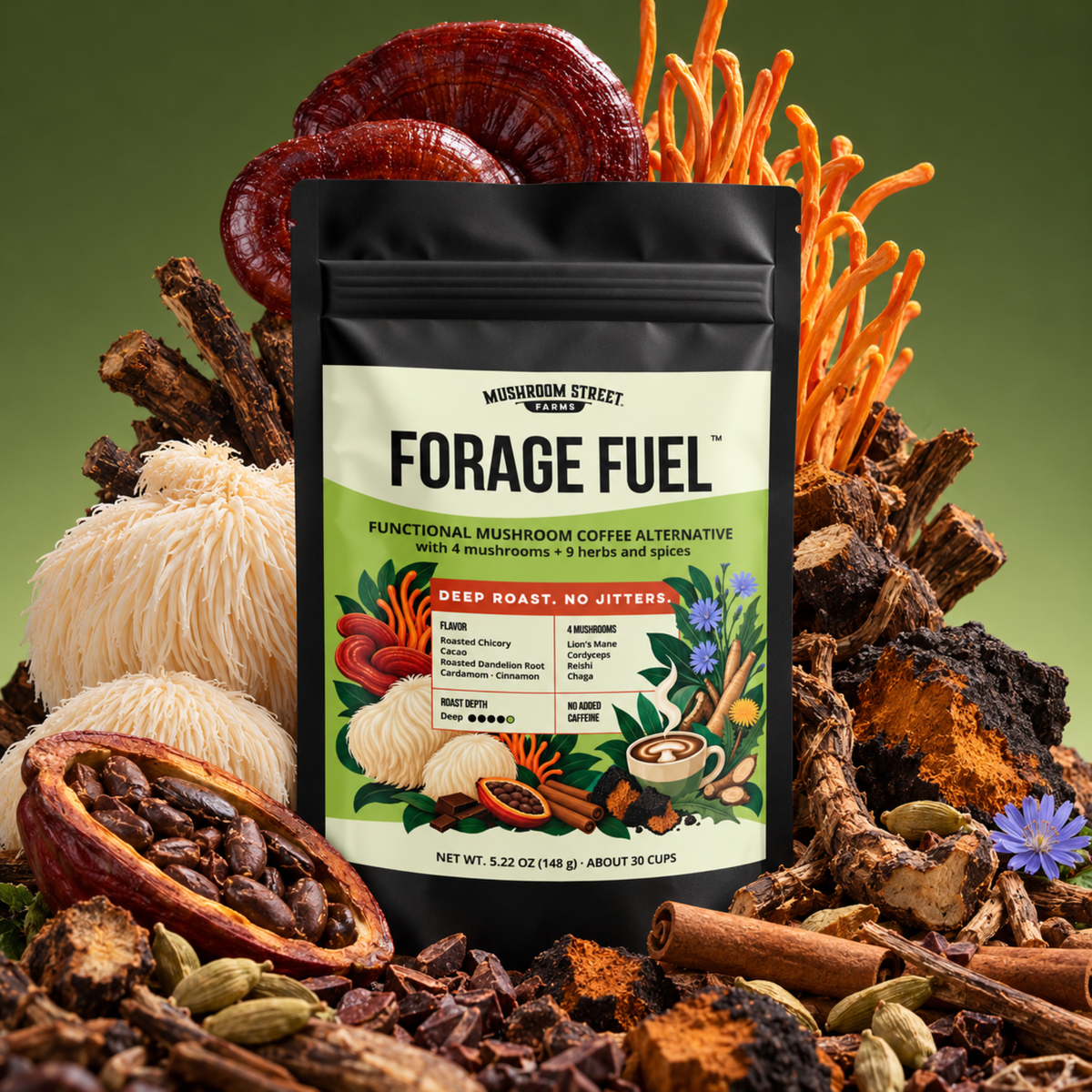 Forage Fuel | Functional Mushroom Coffee Alternative