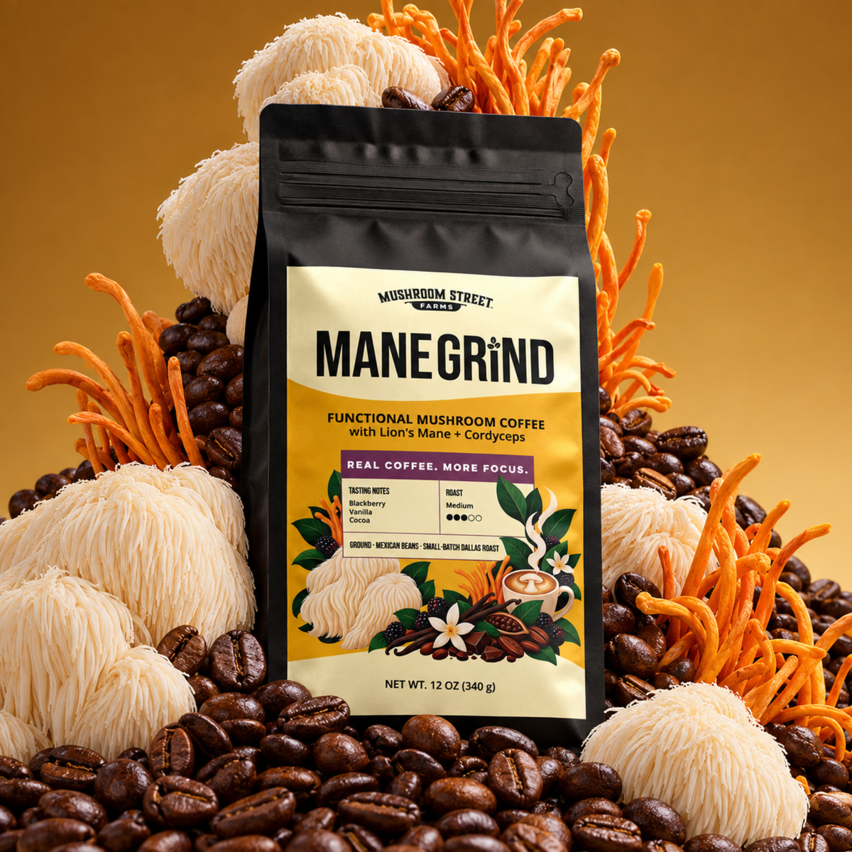 Mane Grind | Functional Mushroom Coffee