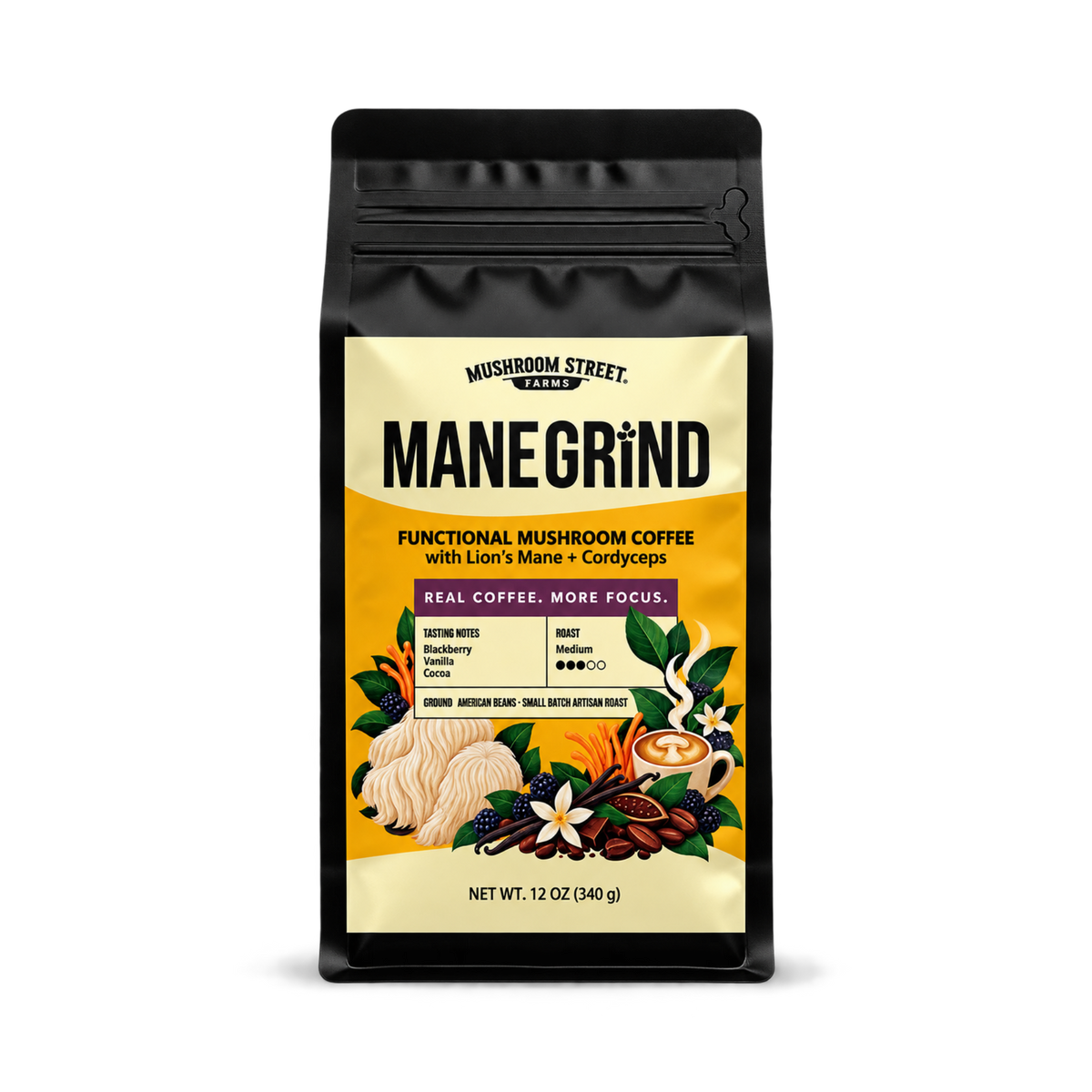 Mane Grind | Adaptogenic Mushroom Enhanced Coffee