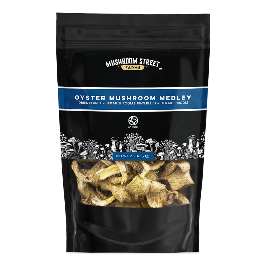 Dried Oyster Mushroom Medley