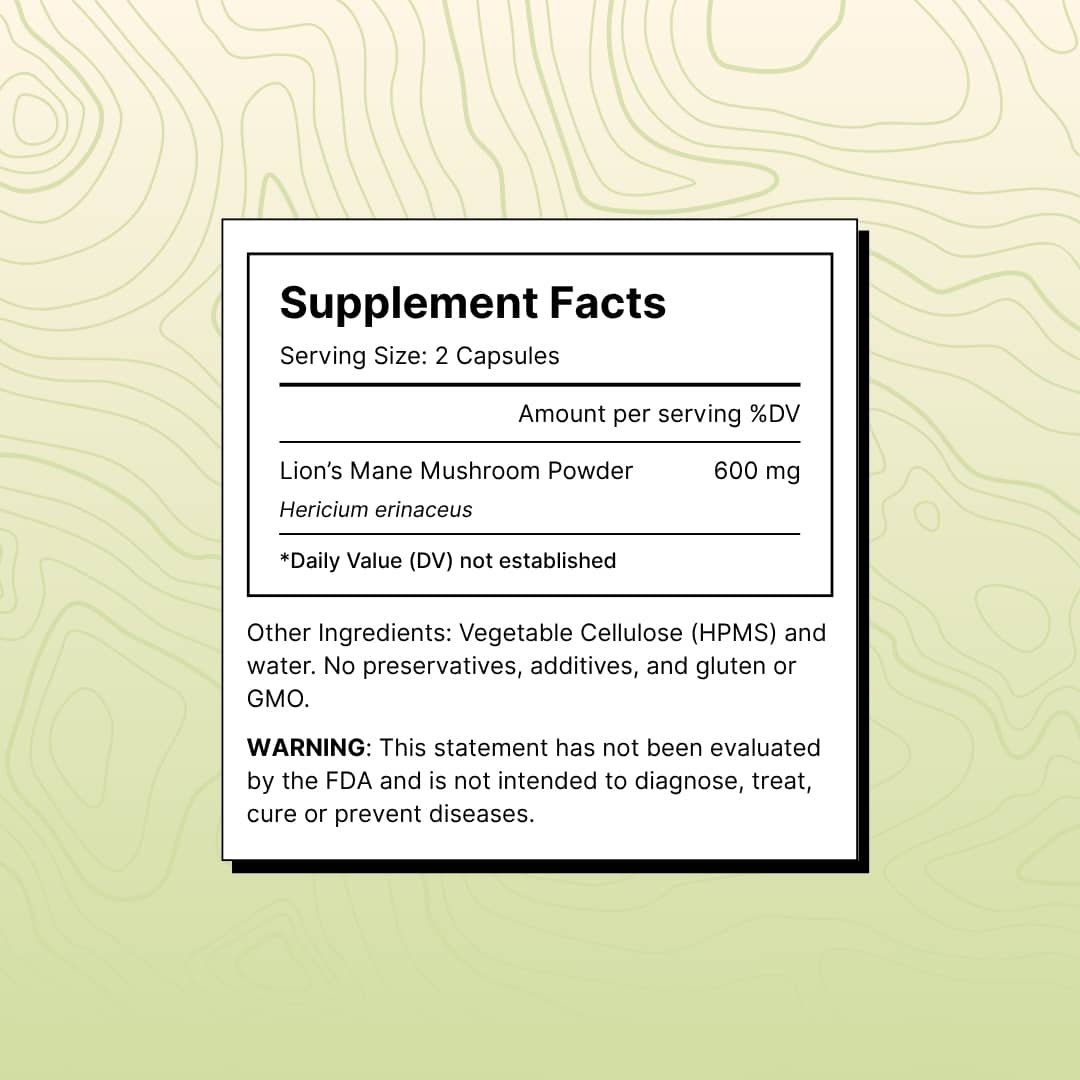 Lion's Mane Capsule nutrition facts