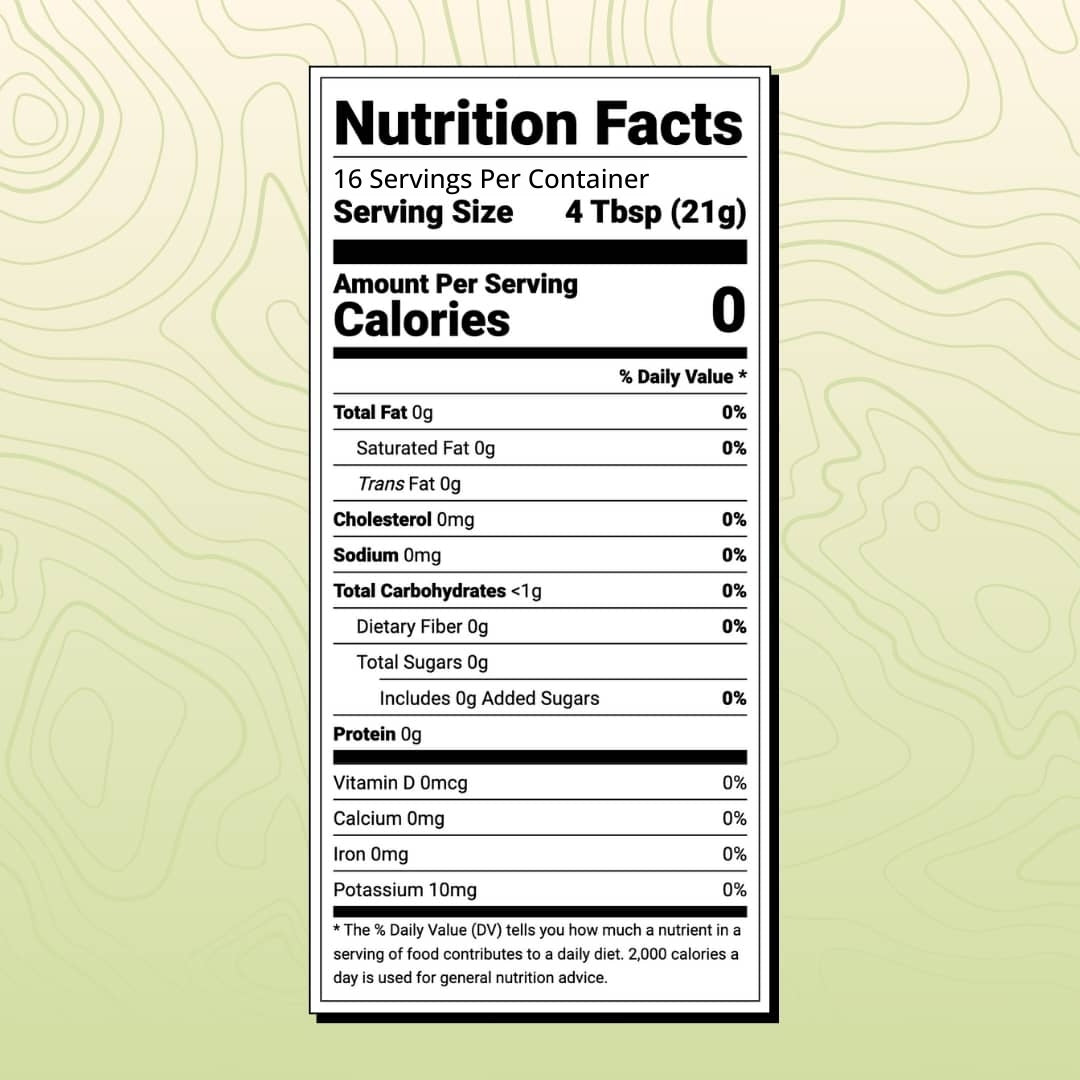 Mane Grind nutritional facts