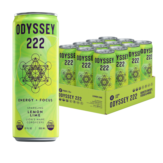 Odyssey Elixir - Lemon Lime 222mg Sparkling Mushroom Energy